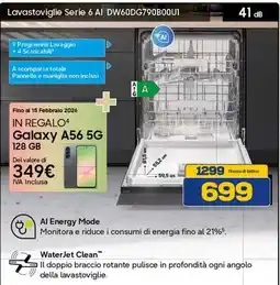 Euronics SAMSUNG Lavastoviglie Serie 6 Al DW60DG790B0OUT offerta