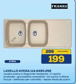 Euronics FRANKE LAVELLO AVENA 114.0490.256 offerta