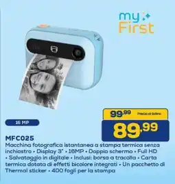 Euronics my First MFC025 offerta