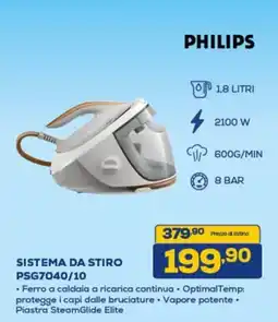 Euronics PHILIPS SISTEMA DA STIRO PSG7040/10 offerta