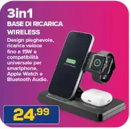 Euronics Cellularline 3in1 base di ricarica wireless offerta