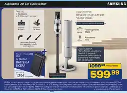 Euronics SAMSUNG Aspirazione Jet per pulizie a 360° offerta