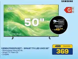 Euronics SAMSUNG UE50U7000FUXZT-SMART TV LED UHD 50" offerta
