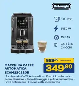 Euronics DeLonghi MACCHINA CAFFÉ AUTOMATICA ECAM22022GB offerta