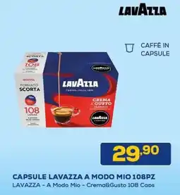 Euronics Capsule lavazza a modo mio 108pz offerta