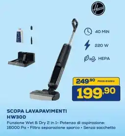 Euronics Hoover SCOPA LAVAPAVIMENTI HW300 offerta