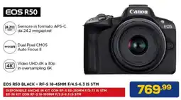 Euronics Canon EOS R50 offerta