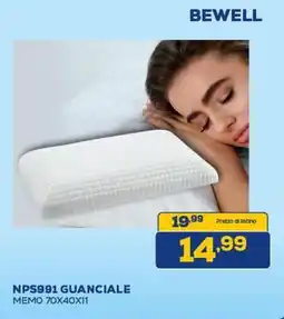 Euronics BEWELL NPS991 GUANCIALE MEMO 70X40X11 offerta