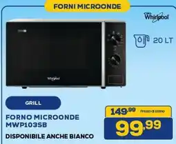 Euronics Whirlpool FORNI MICROONDE MWP103SB offerta