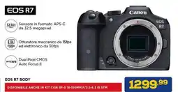 Euronics Canon EOS R7 offerta