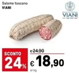 Iper La Grande Salame toscano VIANI offerta