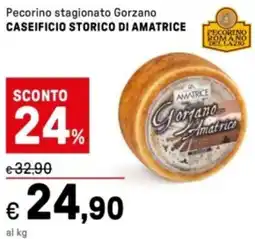 Iper La Grande Pecorino stagionato Gorzano CASEIFICIO STORICO DI AMATRICE offerta