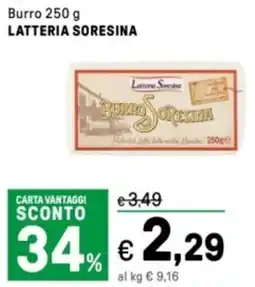 Iper La Grande Burro LATTERIA SORESINA offerta