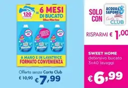 Acqua & Sapone SWEET HOME detersivo bucato offerta