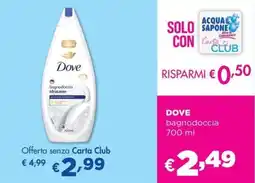 Acqua & Sapone DOVE bagnodoccia offerta