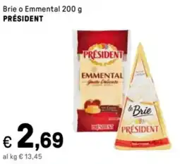 Iper La Grande Brie o Emmental PRÉSIDENT offerta