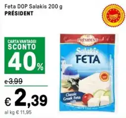 Iper La Grande Feta DOP Salakis PRÉSIDENT offerta