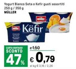 Iper La Grande Yogurt Bianco Seta o Kefir MÜLLER offerta