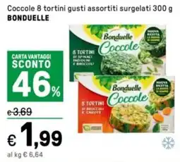 Iper La Grande Coccole 8 tortini surgelati BONDUELLE offerta