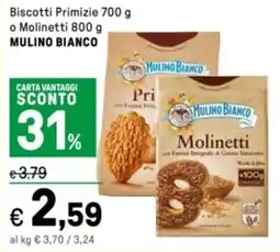 Iper La Grande Biscotti Primizie o Molinetti MULINO BIANCO offerta