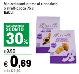 Iper La Grande Minicroissant crema al cioccolato o all'albicocca BAULI offerta