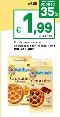 Iper La Grande Crostatine al cacao o all'albicocca MULINO BIANCO offerta