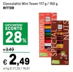 Iper La Grande Cioccolatini Mini Tower RITTER offerta