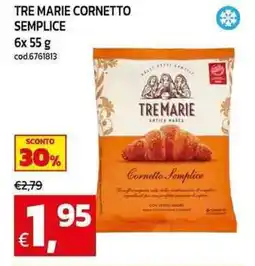 C+C maxigross Tre marie cornetto semplice offerta