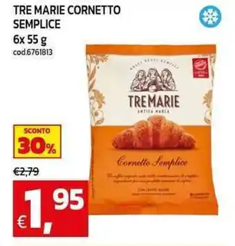 C+C maxigross Tre marie cornetto semplice offerta