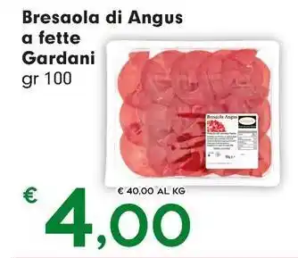 DeSpar Express Bresaola di Angus a fette Gardani offerta