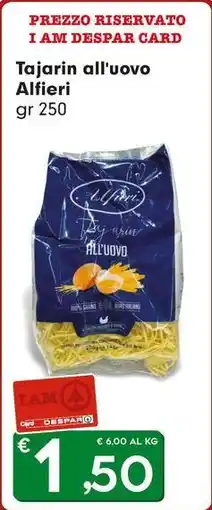 DeSpar Express Tajarin all'uovo Alfieri offerta