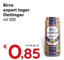 DeSpar Express Birra export lager Oettinger offerta