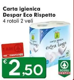DeSpar Express Carta igienica Despar Eco Rispetto offerta