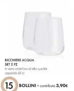Famila Superstore Bicchiere acqua set 2 pz offerta