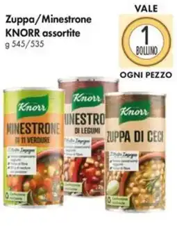 Famila Superstore Zuppa/Minestrone KNORR offerta