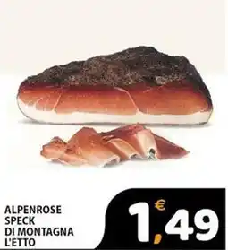 Premium Supermercati Alpenrose speck di montagna l'etto offerta