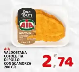 Premium Supermercati Aia valdostana cotoletta di pollo con scamorza offerta
