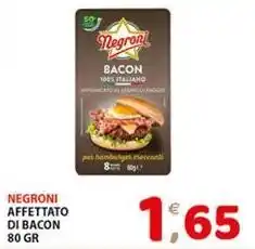 Premium Supermercati Negroni affettato di bacon offerta