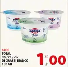 Premium Supermercati Fage total 0%/2%/5% di grassi bianco offerta