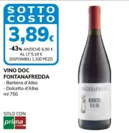 Basko Vino doc fontanafredda barbera d'alba e dolcetto d'alba offerta