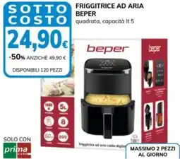 Basko Friggitrice ad aria costo quadrata, capacità offerta