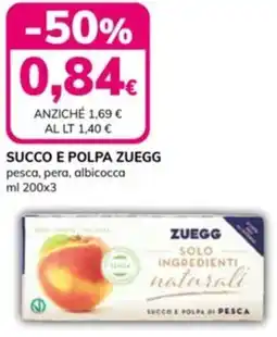 Basko Succo e polpa zuegg pesca, pera, albicocca offerta