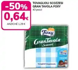 Basko Tovaglioli scozzesi gran tavola FOXY offerta