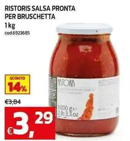C+C maxigross Ristoris salsa pronta per bruschetta offerta