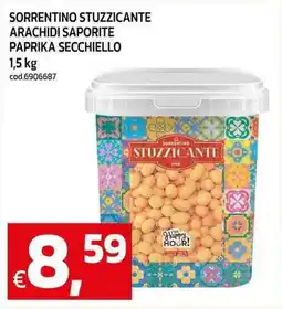 C+C maxigross Sorrentino stuzzicante arachidi saporite paprika secchiello offerta