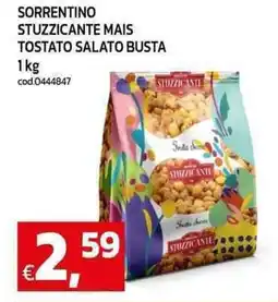 C+C maxigross Sorrentino stuzzicante mais tostato salato busta offerta