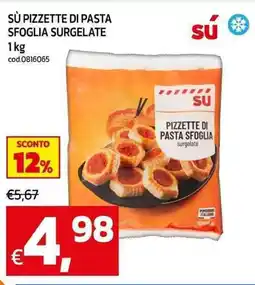 C+C maxigross Sù pizzette di pasta sfoglia surgelate offerta