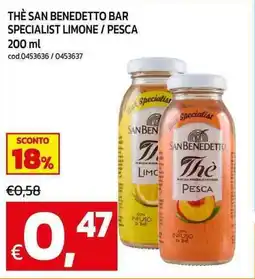 C+C maxigross The san benedetto bar specialist limone / pesca offerta