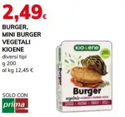 Basko Burger, mini burger vegetali KIOENE offerta