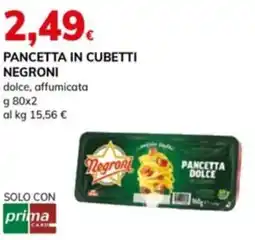 Basko Pancetta in cubetti negroni dolce, affumicata offerta